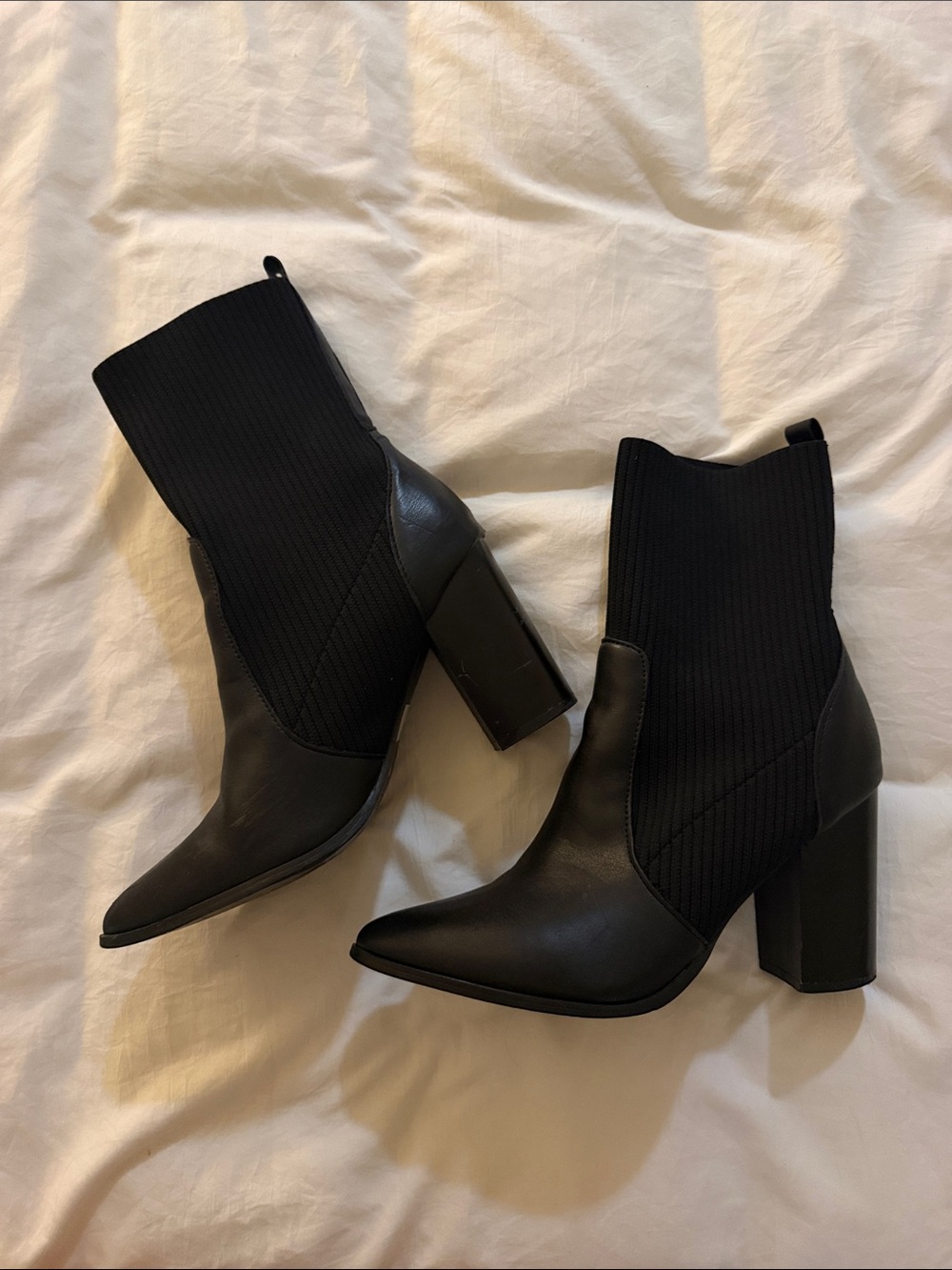 3” black boots